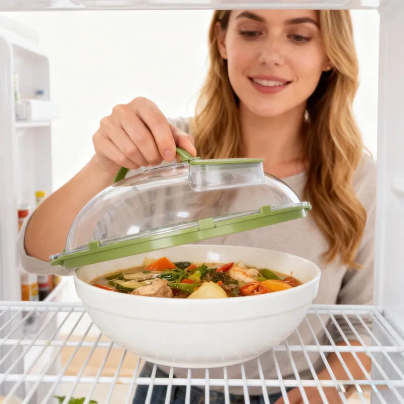 ClearShield Microwave Cover with Steam Valve