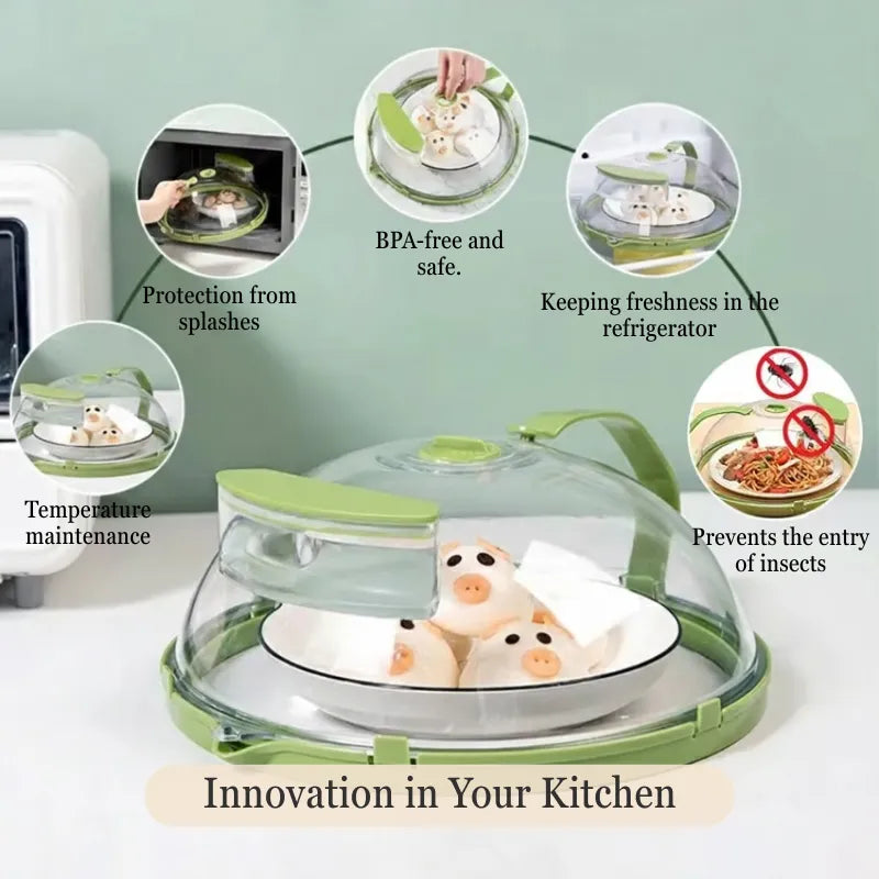 ClearShield Microwave Cover with Steam Valve