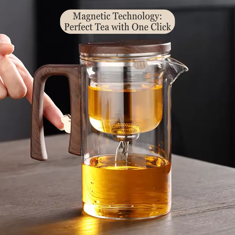 MagnoTea Glass Teapot with Magnetic Filter