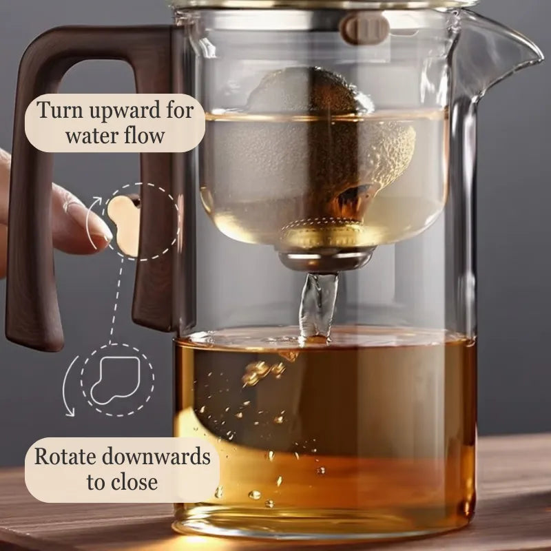 MagnoTea Glass Teapot with Magnetic Filter
