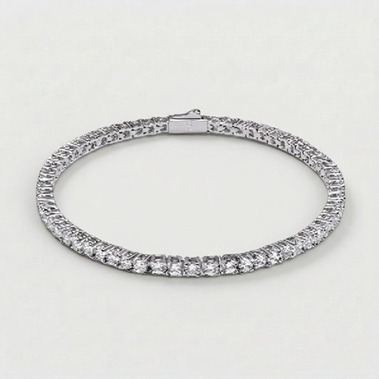 Eclat Tennis Bracelet 3MM (Silver Plated)
