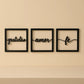 Trio Decorativo Fé, Amor & Gratidão