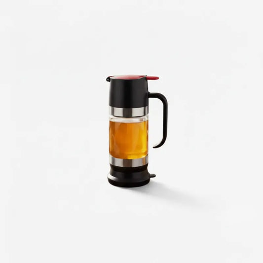 HoneyFlow Glass Honey Dispenser with Anti-Drip System