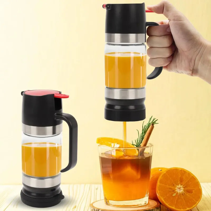 HoneyFlow Glass Honey Dispenser with Anti-Drip System