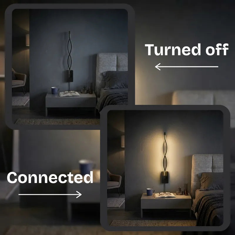 Vortex Spiral Wall Lamp
