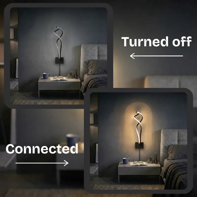 Flame Twist Wall Lamp
