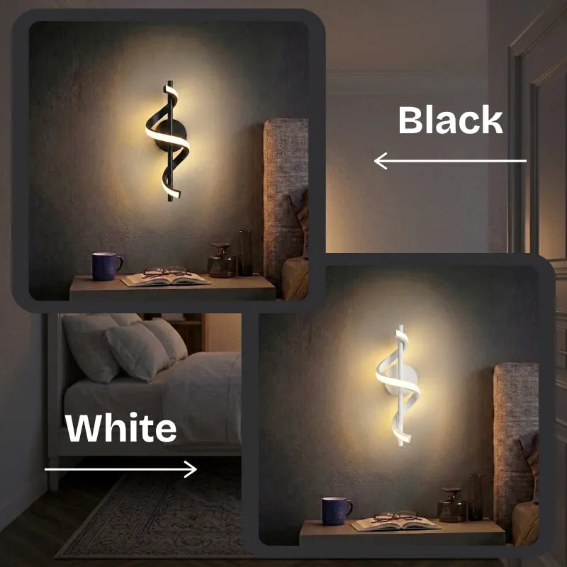 Ribbon Spiral Wall Lamp