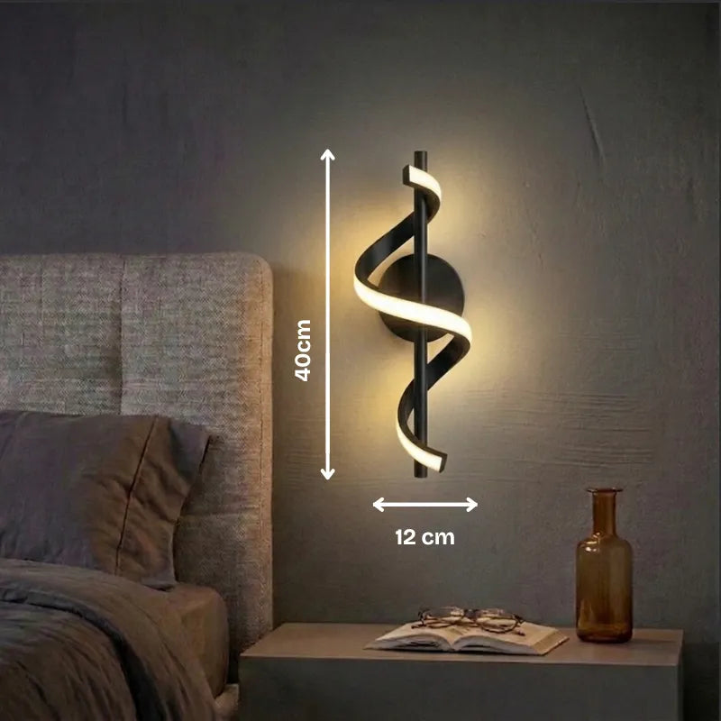 Ribbon Spiral Wall Lamp