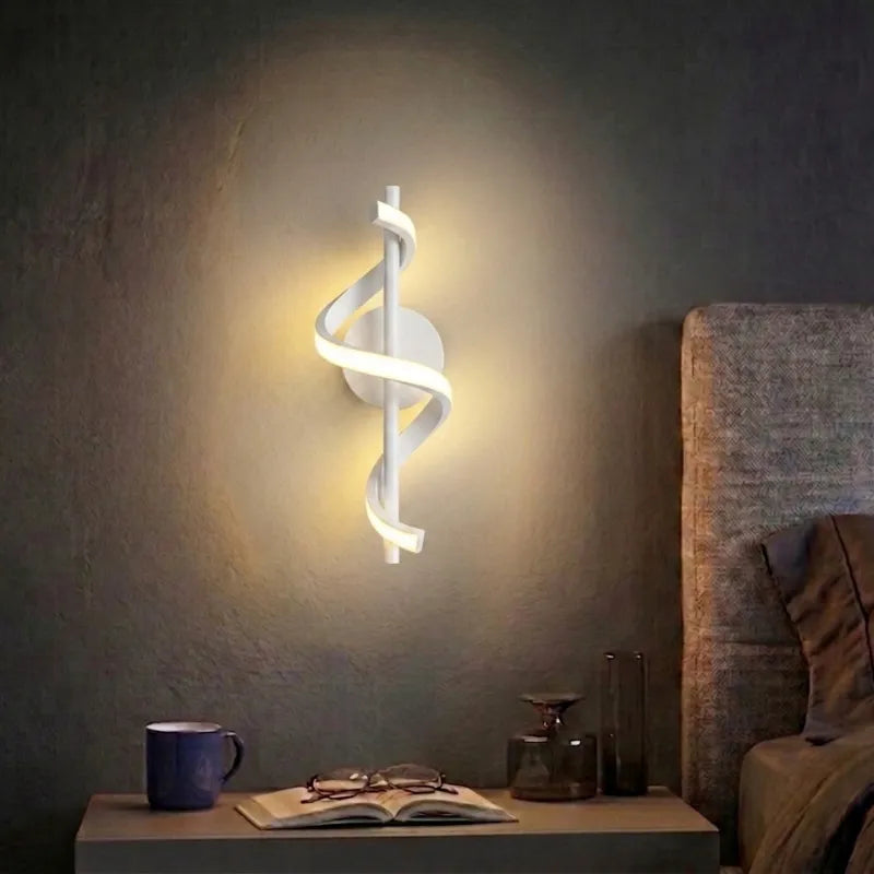 Ribbon Spiral Wall Lamp