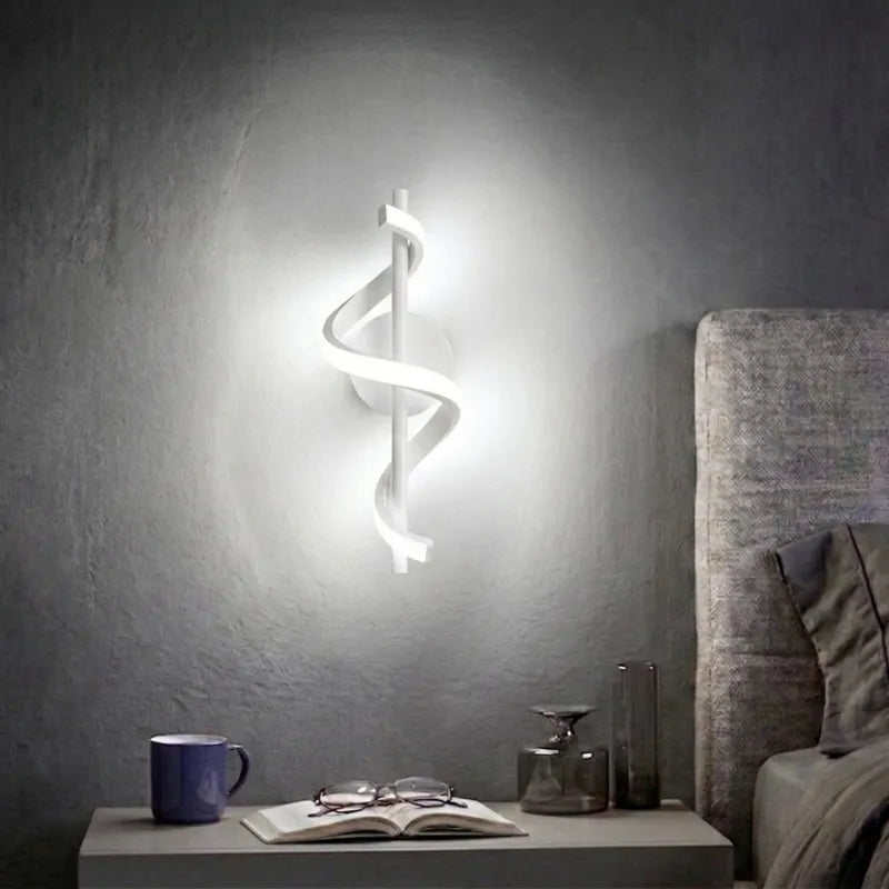 Ribbon Spiral Wall Lamp
