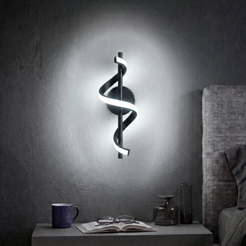 Ribbon Spiral Wall Lamp