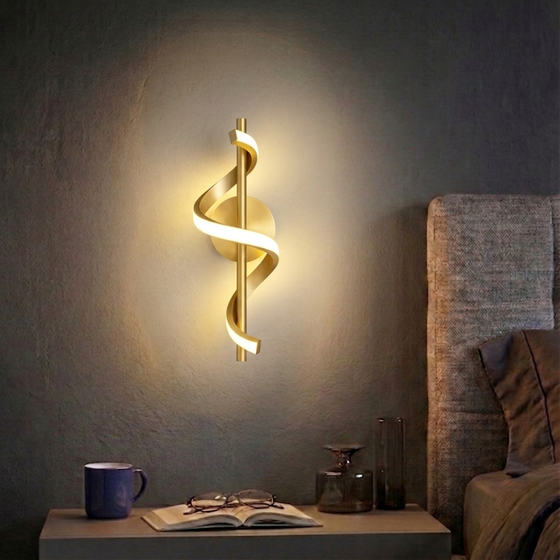 Ribbon Spiral Wall Lamp