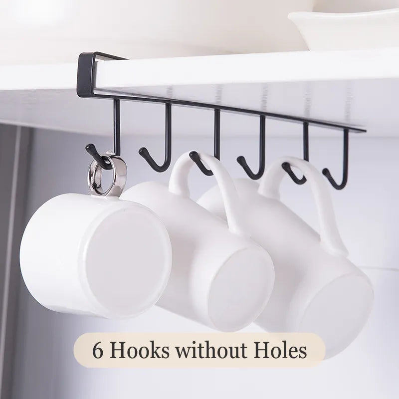 RailGlide Organization Hanger with 6 Hooks