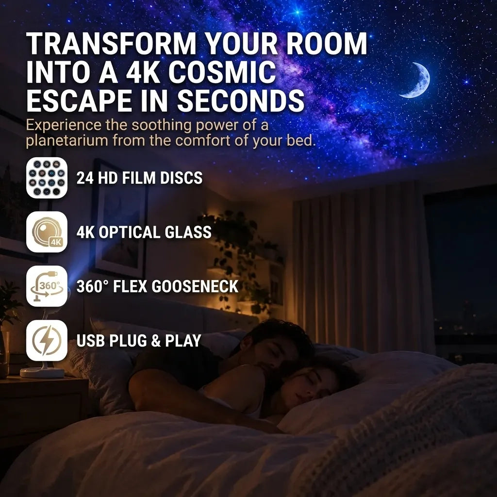 Plug & Play HD Projector with 24 HD Glass Discs