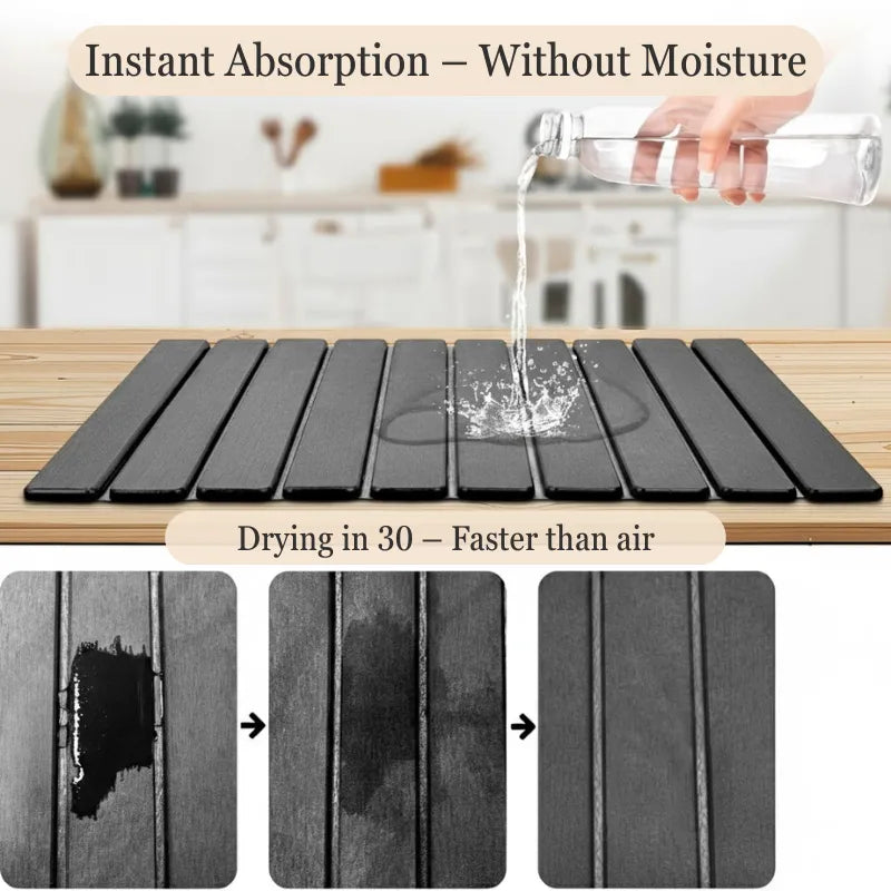 HydroDry Foldable Diatomite Drying Mat