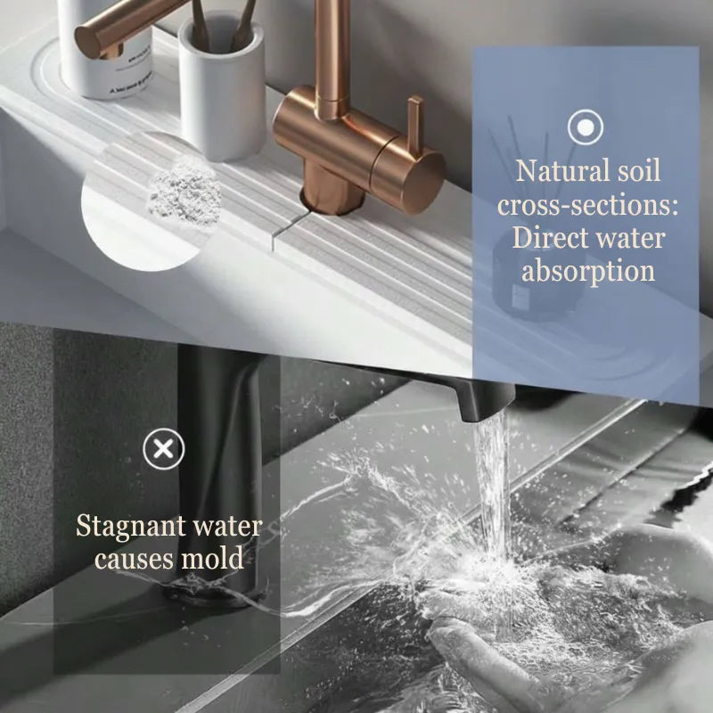 AquaLock Absorbent Diatomite Faucet Base