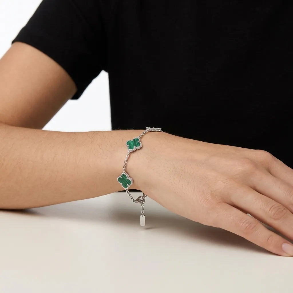 Alba Clover Bracelet Silver