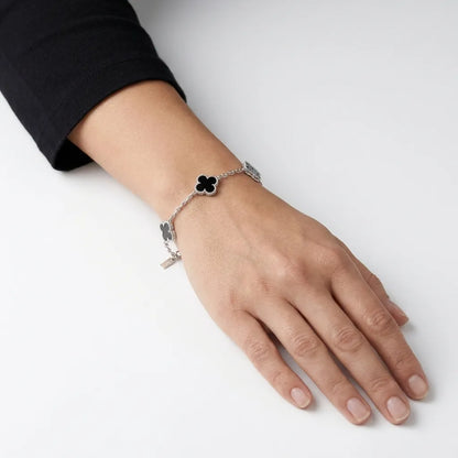 Alba Clover Bracelet Silver