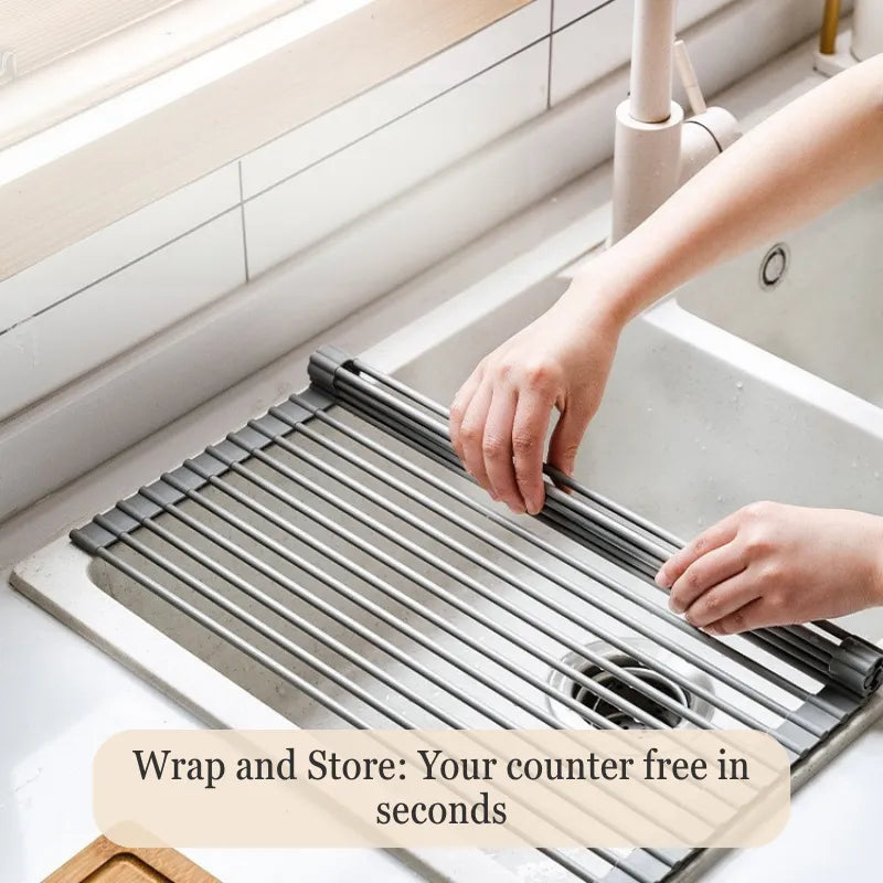SteelFlex Foldable drying rack made of 304 stainless steel
