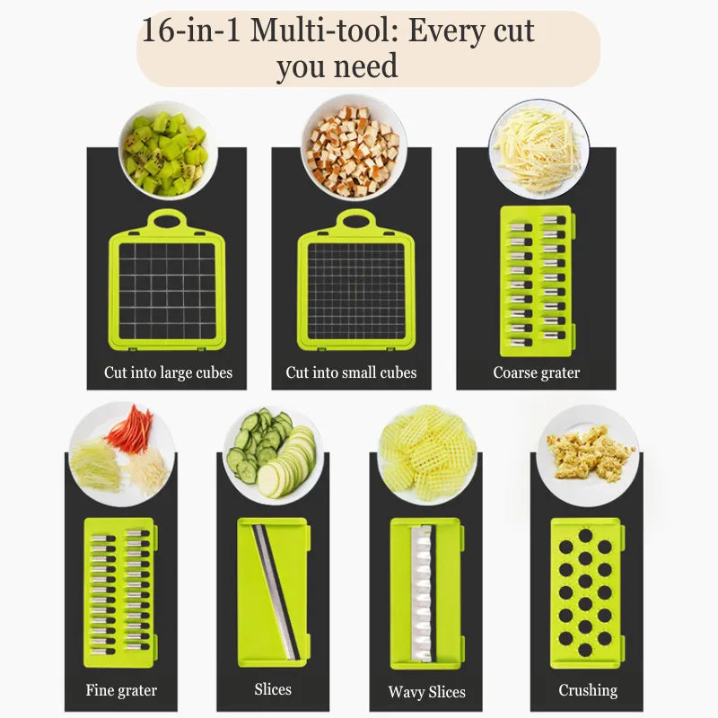 TitanCut 16-in-1 Multifunctional Vegetable Cutter